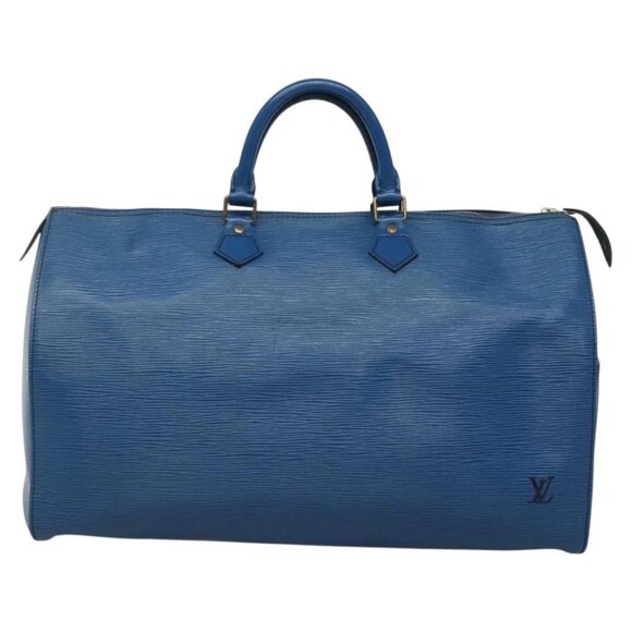 LOUIS VUITTON Epi Speedy 40 Hand Bag Toledo Blue - Picture 3 of 15